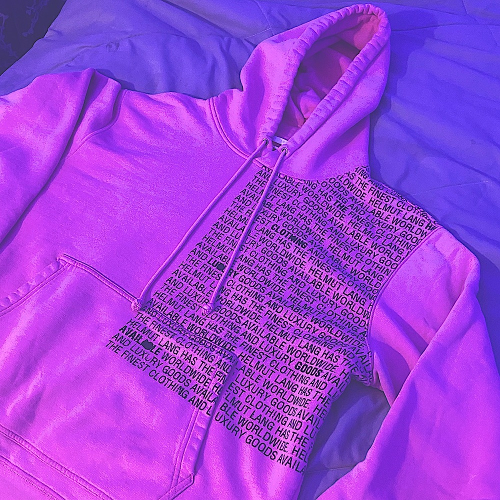 Ping helmut lang hoodie, size M, perfect for people who like baggy clothes.